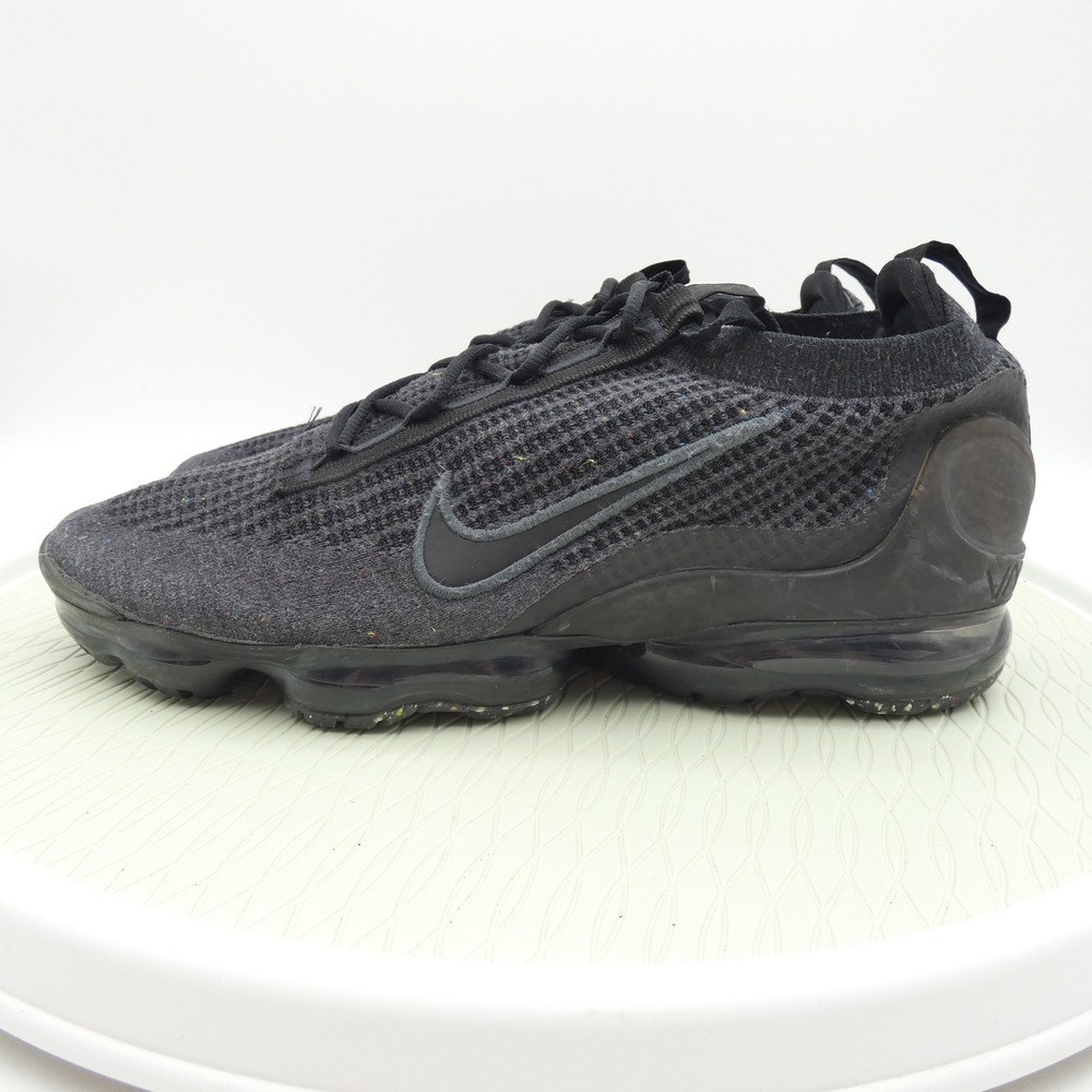 Nike Air VaporMax 2021 FK Flyknit Mens 12 Black Running Shoes DH4084-001